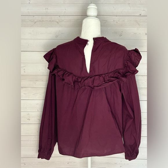 3 for $10 Purple Ruffle Top - Picture 5 of 7